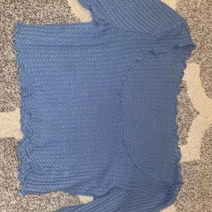 NEVER WORN Long sleeve square neck shirt